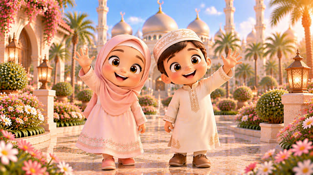 Scene 17 - Assalamu Alaikum 🌙 | Islamic Song for Kids