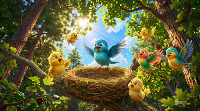 Scene 7 - Pajaritos a Volar