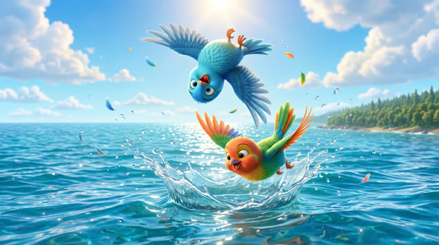 Scene 10 - Pajaritos a Volar