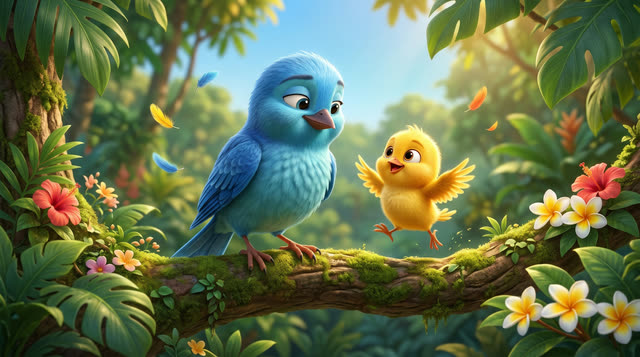 Scene 14 - Pajaritos a Volar