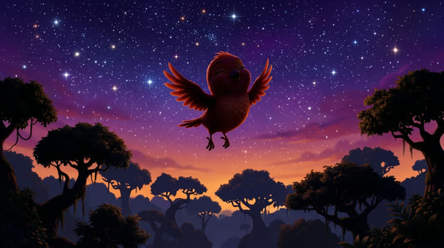 Scene 18 - Pajaritos a Volar
