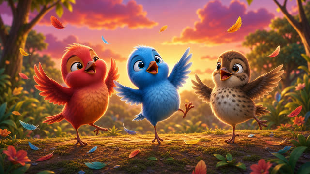 Scene 23 - Pajaritos a Volar