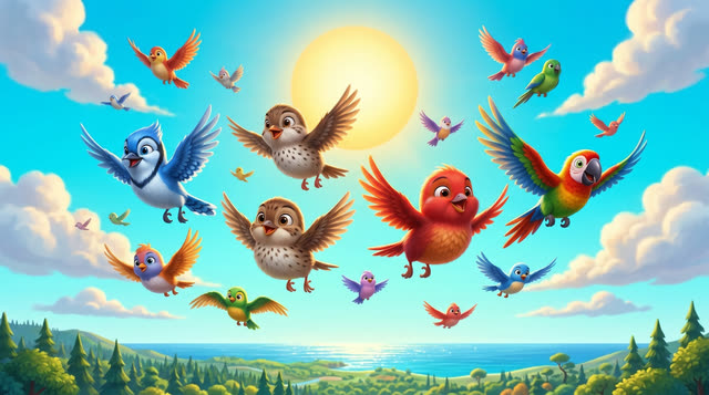 Scene 25 - Pajaritos a Volar
