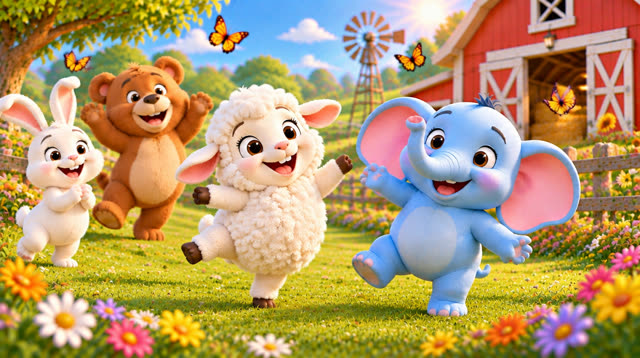 Scene 9 - ¡Los Animalitos de la Granja! 🐮🐷🐥 | Aventuras de Colores