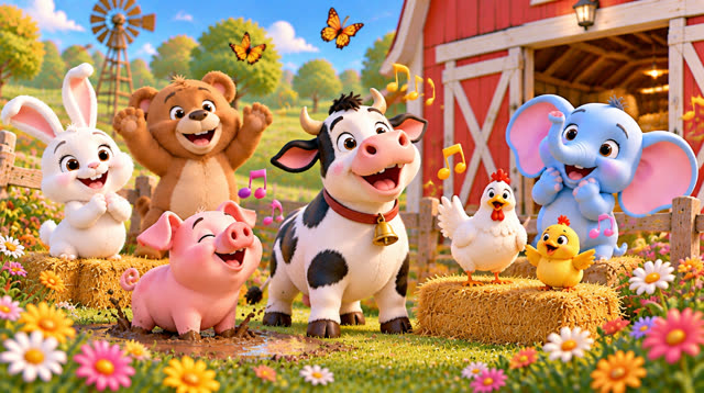 Scene 11 - ¡Los Animalitos de la Granja! 🐮🐷🐥 | Aventuras de Colores