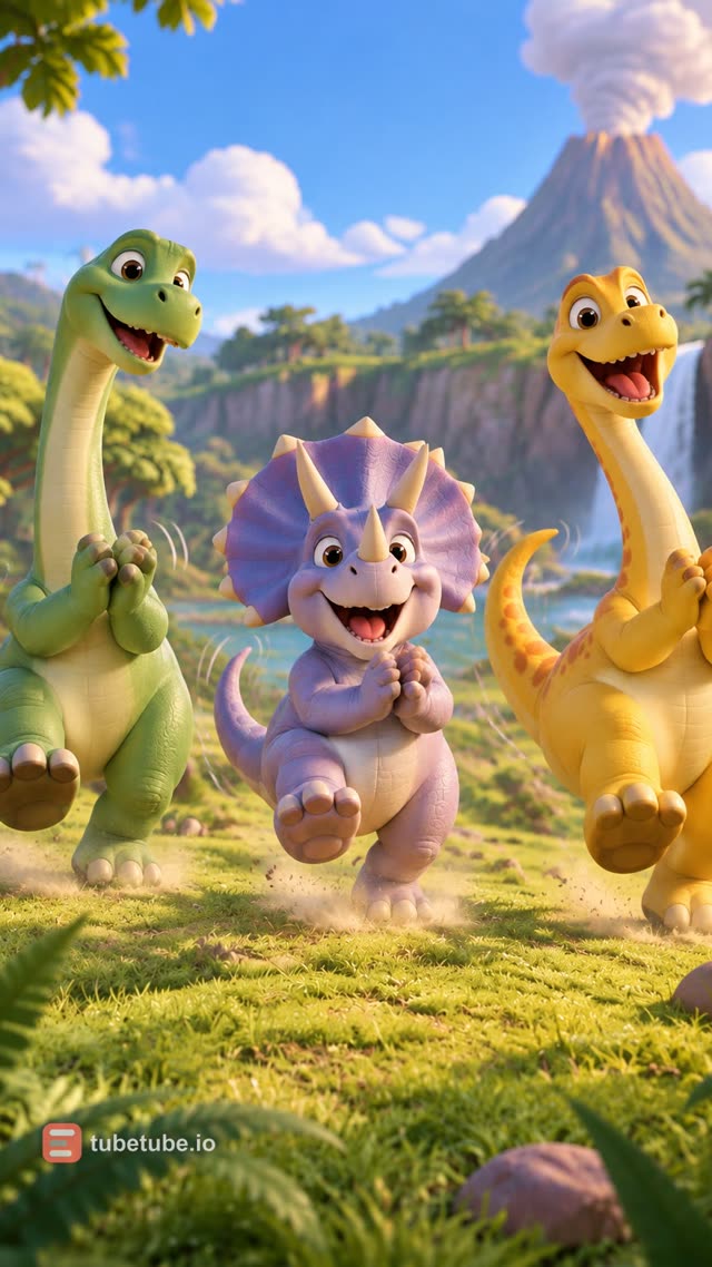 Scene 5 - The Dino Stomp! 🦕 | Fun Dinosaur Dance Song for Kids | Giggle Pals