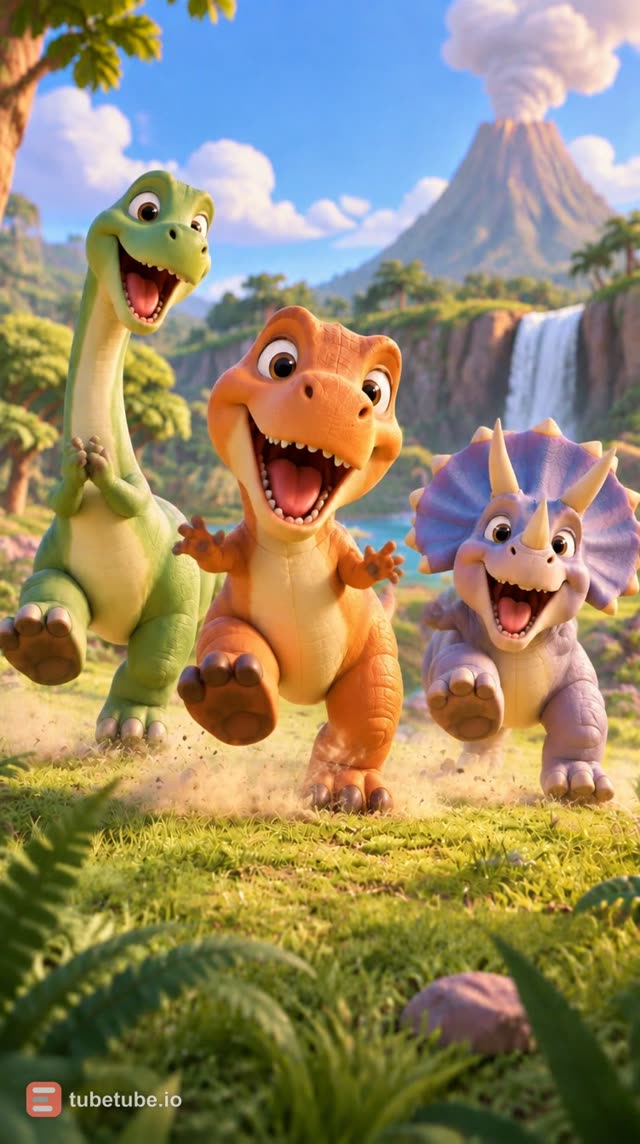 Scene 7 - The Dino Stomp! 🦕 | Fun Dinosaur Dance Song for Kids | Giggle Pals