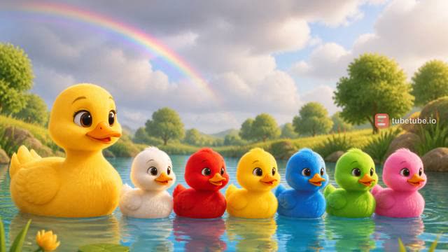Scene 1 - Five Little Rainbow Ducks