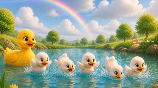Scene 3 - Five Little Rainbow Ducks