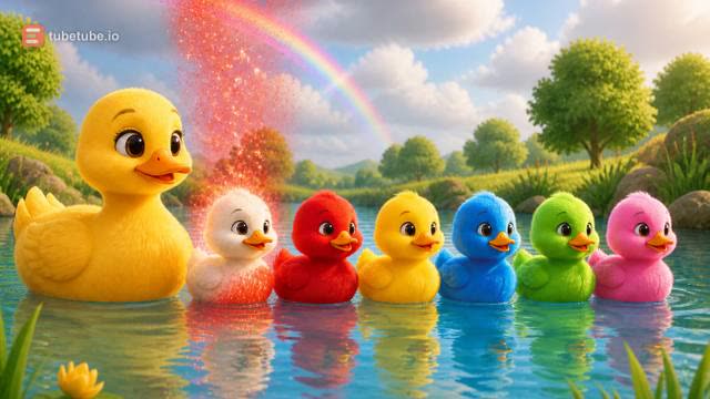 Scene 5 - Five Little Rainbow Ducks