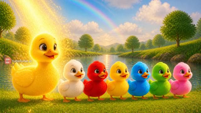 Scene 7 - Five Little Rainbow Ducks