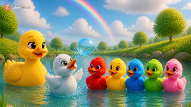 Scene 8 - Five Little Rainbow Ducks