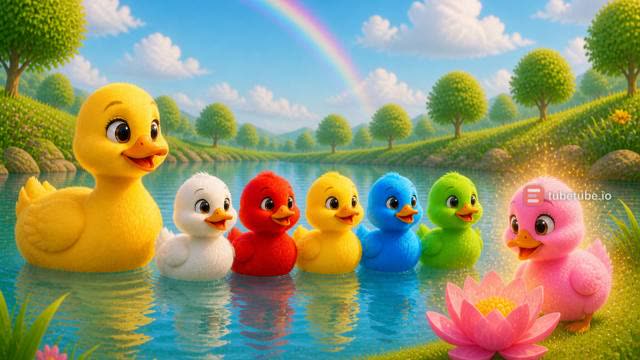 Scene 11 - Five Little Rainbow Ducks