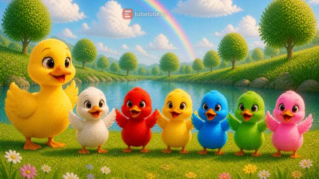 Scene 13 - Five Little Rainbow Ducks