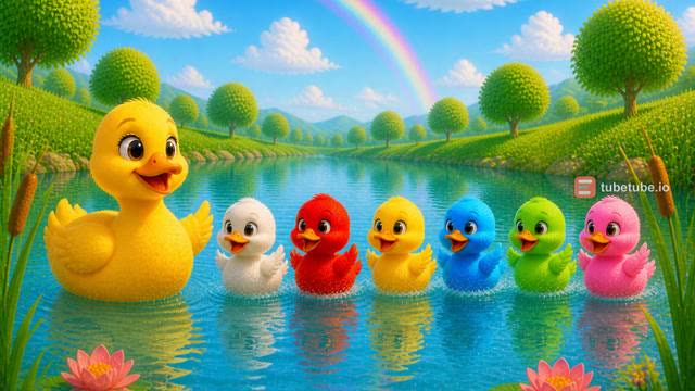 Scene 19 - Five Little Rainbow Ducks
