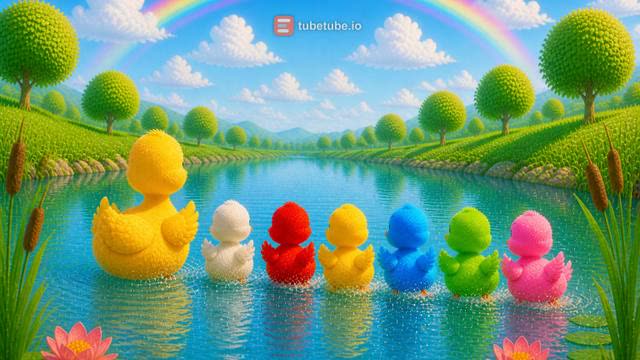 Scene 23 - Five Little Rainbow Ducks