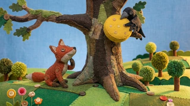 Scene 13 - Le Corbeau et le Renard 🦊🧀 | Fable de La Fontaine pour enfants