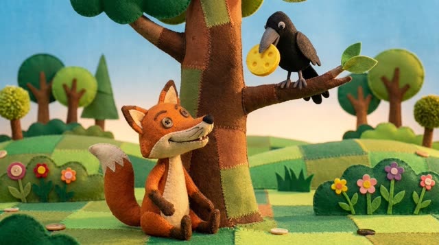 Scene 15 - Le Corbeau et le Renard 🦊🧀 | Fable de La Fontaine pour enfants
