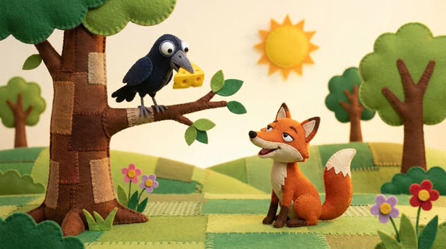 Scene 25 - Le Corbeau et le Renard 🦊🧀 | Fable de La Fontaine pour enfants