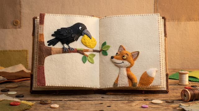 Scene 40 - Le Corbeau et le Renard 🦊🧀 | Fable de La Fontaine pour enfants