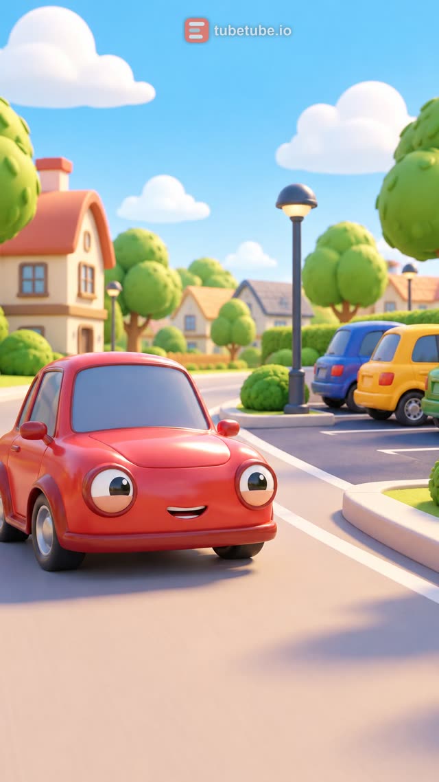 Scene 2 - Red Car Finds His Garage