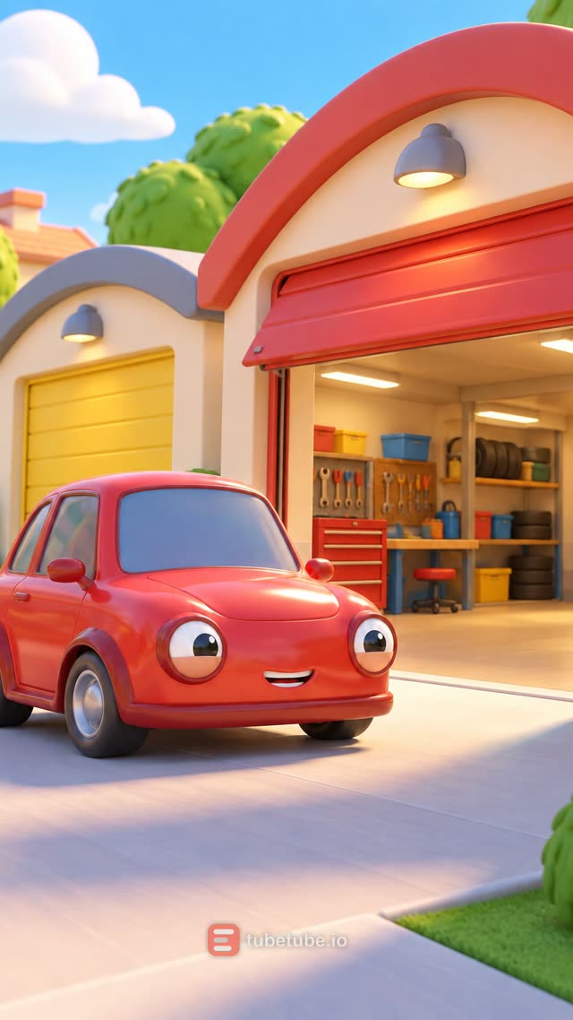 Scene 6 - Red Car Finds His Garage