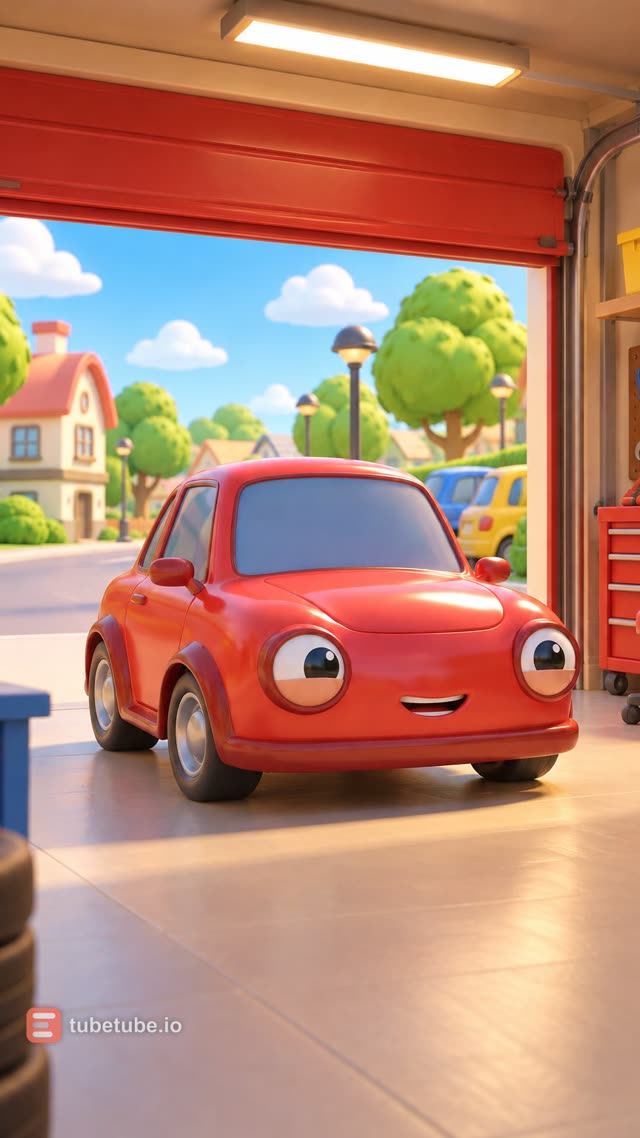 Scene 7 - Red Car Finds His Garage