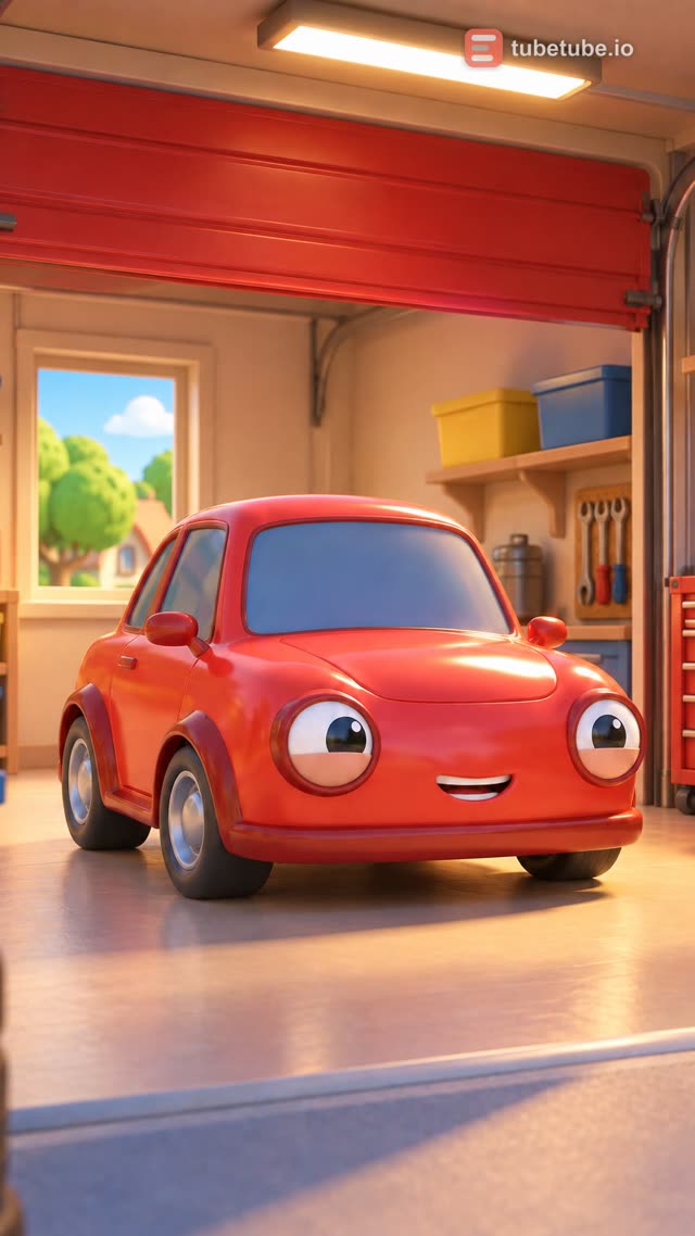 Scene 8 - Red Car Finds His Garage