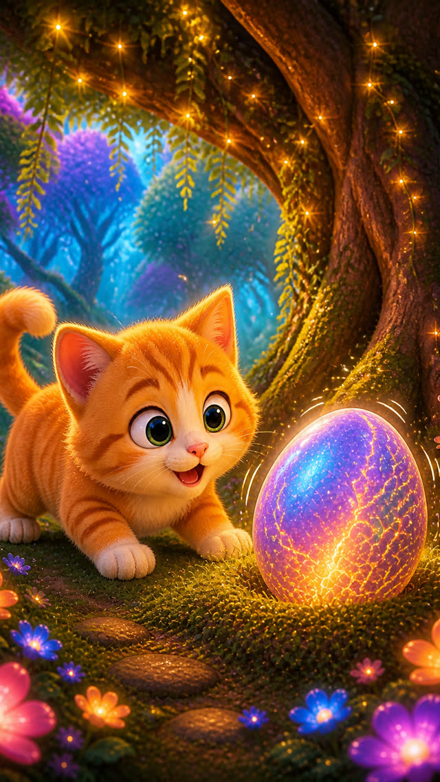 Scene 5 - Miko Found a Mysterious Egg! 🐉✨