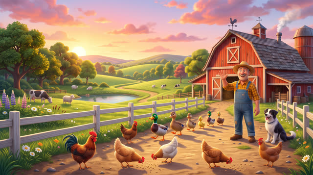 Scene 9 - Dans la Ferme de Mathurin
