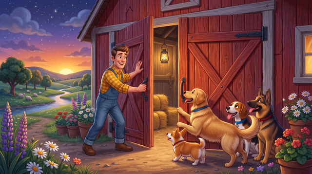 Scene 37 - Dans la Ferme de Mathurin