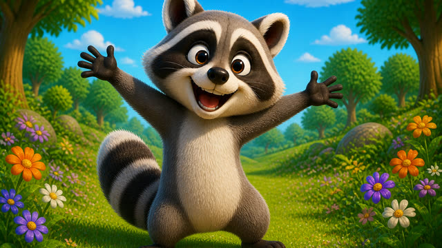 Scene 9 - The Riley Raccoon Song