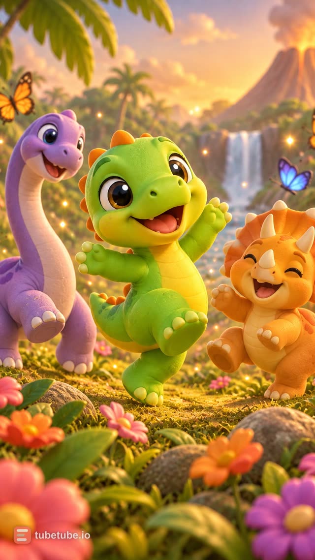 Scene 3 - WIGGLE, WIGGLE, LITTLE DINO! 🦕