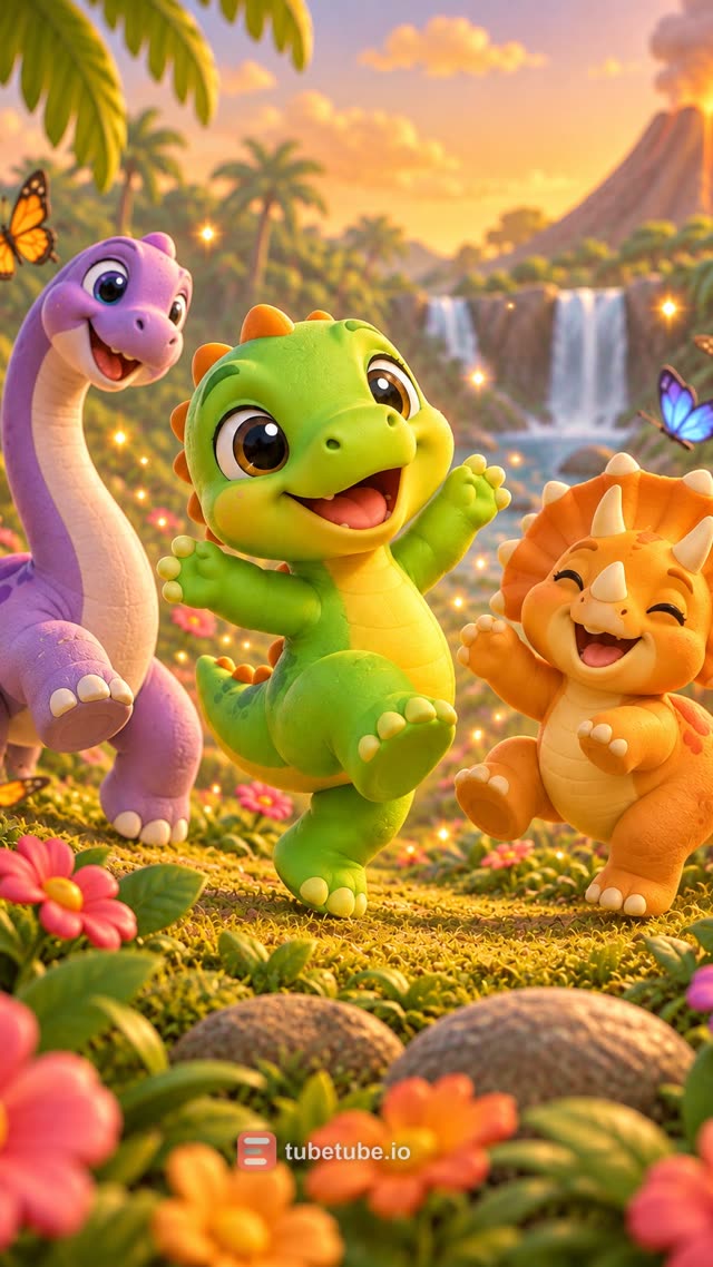 Scene 4 - WIGGLE, WIGGLE, LITTLE DINO! 🦕
