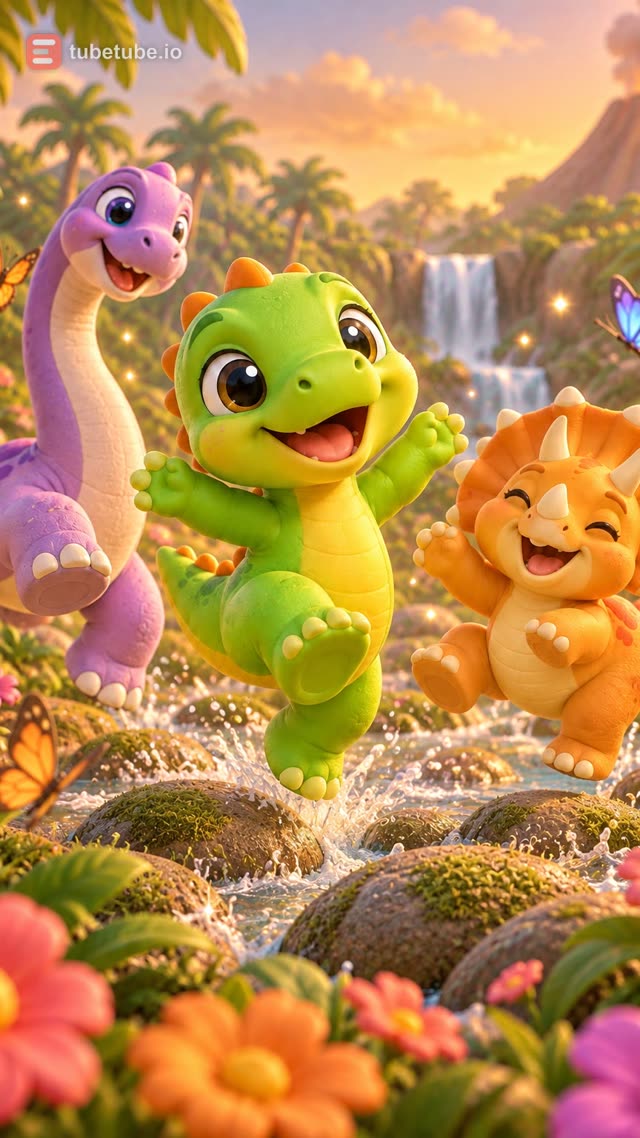 Scene 5 - WIGGLE, WIGGLE, LITTLE DINO! 🦕