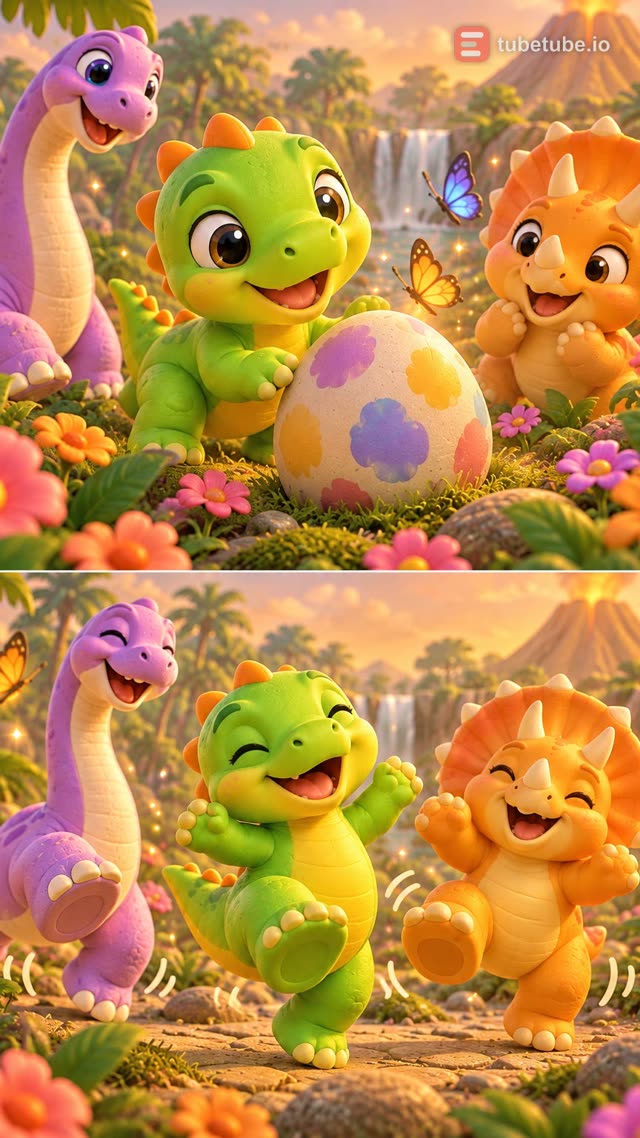 Scene 6 - WIGGLE, WIGGLE, LITTLE DINO! 🦕