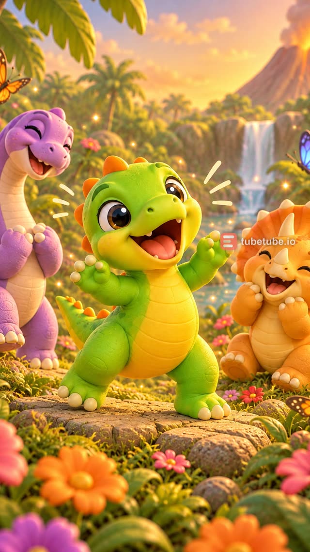 Scene 7 - WIGGLE, WIGGLE, LITTLE DINO! 🦕