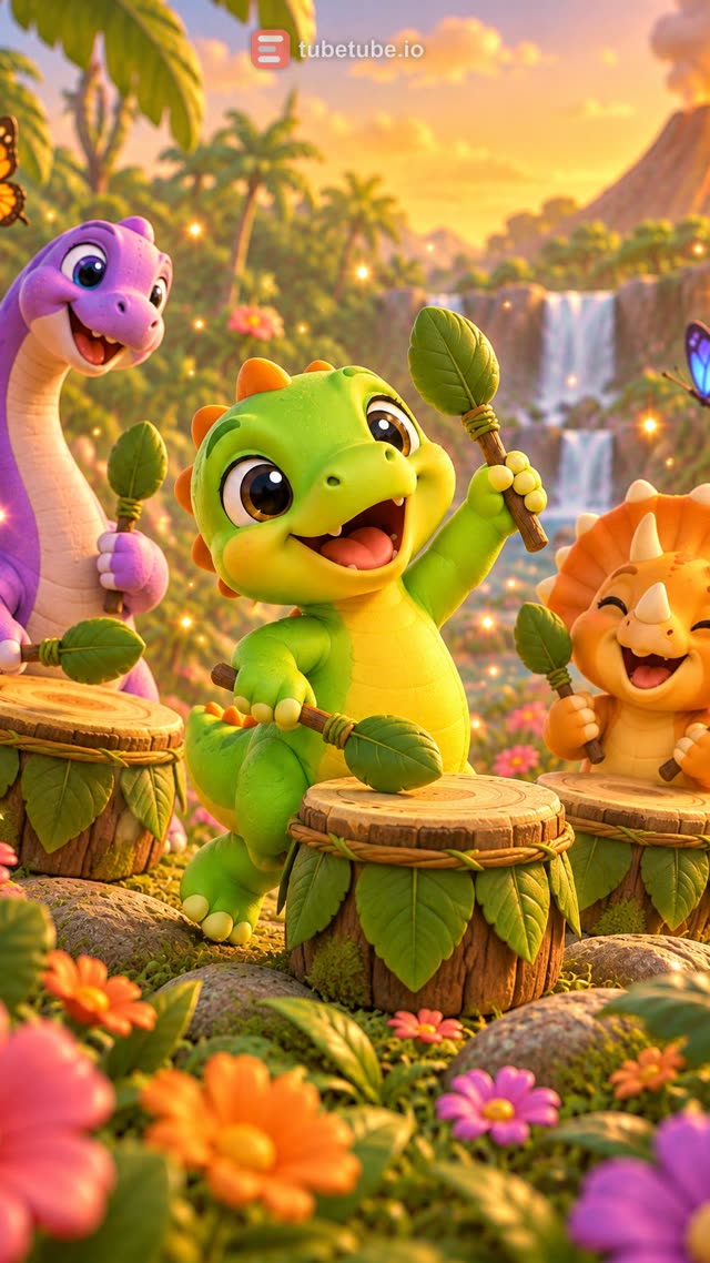 Scene 8 - WIGGLE, WIGGLE, LITTLE DINO! 🦕