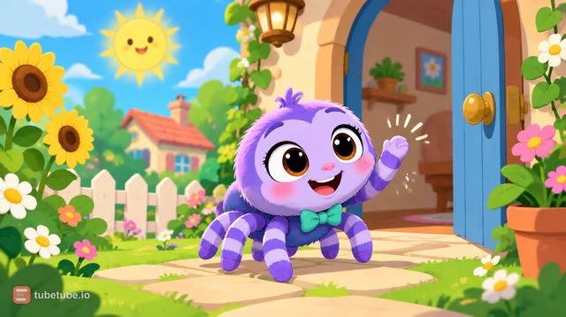 Scene 1 - Pip the Purple Spider - 20s Cartoon Test