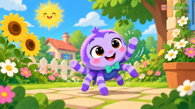 Scene 2 - Pip the Purple Spider - 20s Cartoon Test