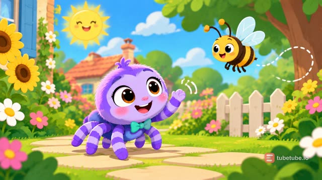 Scene 3 - Pip the Purple Spider - 20s Cartoon Test