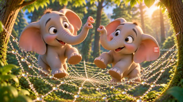 Scene 5 - Les éléphants sur la toile