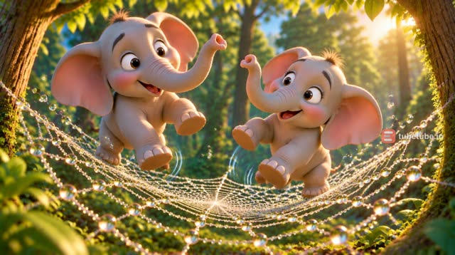 Scene 7 - Les éléphants sur la toile