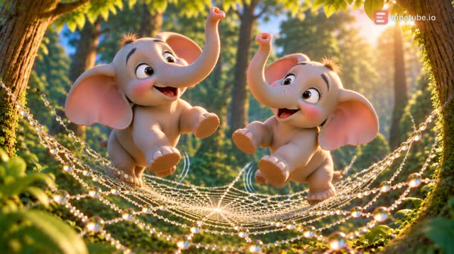 Scene 8 - Les éléphants sur la toile