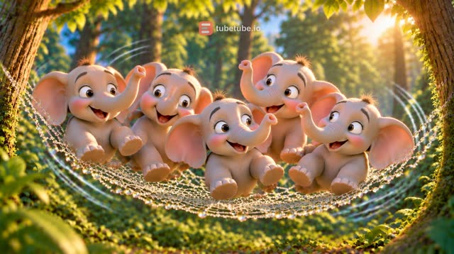 Scene 11 - Les éléphants sur la toile