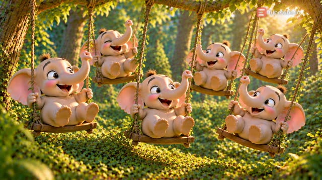 Scene 19 - Les éléphants sur la toile