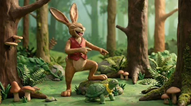 Scene 3 - Le Lièvre et la Tortue