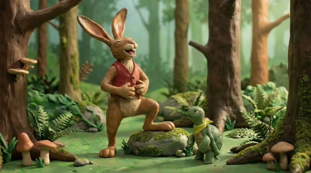 Scene 7 - Le Lièvre et la Tortue