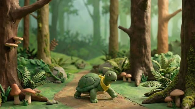 Scene 15 - Le Lièvre et la Tortue
