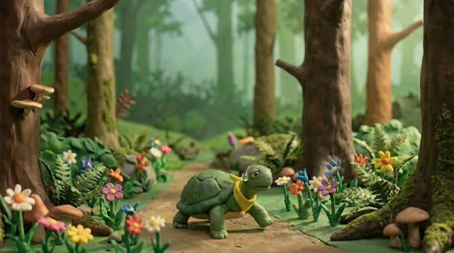 Scene 16 - Le Lièvre et la Tortue